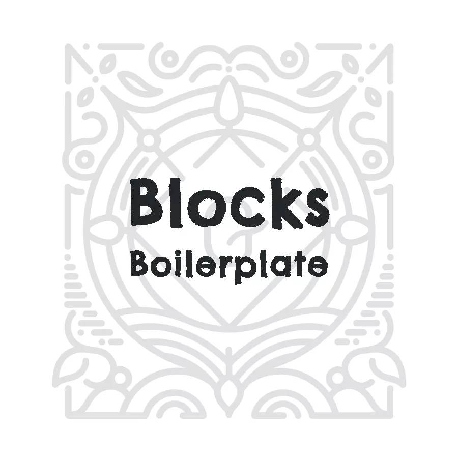 Blocks Boilerplate